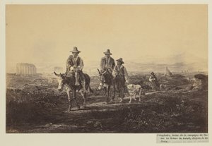Poingdestre, escena de la campiña romana. El regreso del trabajo, según el cuadro de James Anderson