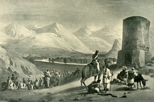 El Valle de Maidan y la Torre Buzrak, 1842, 1901 de James Atkinson
