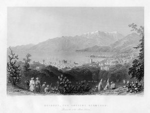 Beirut, la antigua Berothah, Siria, 1841 de James B. Allen