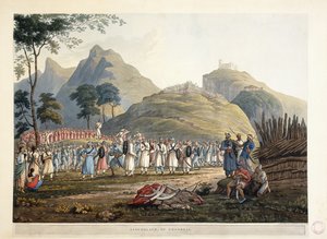 Asamblea de Ghoorkas, 1820 de James Baillie Fraser