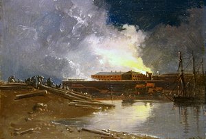 Bristol en llamas de James Baker Pyne