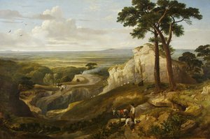 Vista desde los Mendips, c.1840 de James Baker Pyne