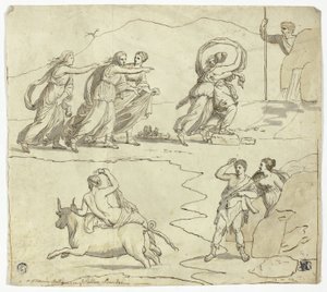 Mosaico antiguo en el Palacio Barberini de James Barry