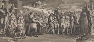 Los vencedores Diagorides en Olimpia (Diseño para las paredes de la Gran Sala de la Sociedad para el Fomento de las Artes) de James Barry