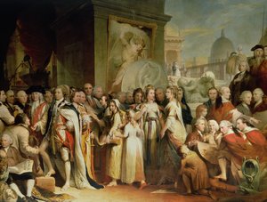 La Distribución de Premios en la Sociedad de Artes, quinto en la serie El Progreso de la Cultura y el Conocimiento Humano, c.1777-84