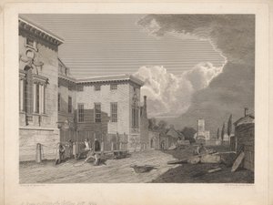 Vista del Worcester College &c. de James Basire