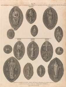 Sellos de la abadía de Whalley de James Basire
