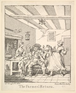 Portada de El regreso de los granjeros, marzo 1762 de James Basire I