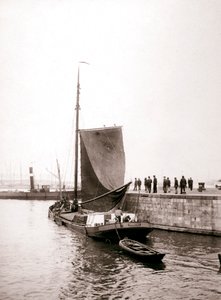 Barco de canal, Isla Marken, Países Bajos, 1898 de James Batkin