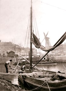 Barco del canal, Róterdam, 1898 de James Batkin