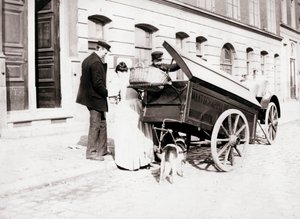 Personas y carro de perros, Amberes de James Batkin