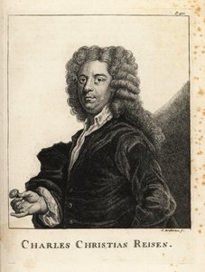Retrato de Charles Christian Reisen (1680-1725), grabador de gemas y sellos inglés