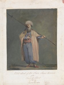 Noble árabe de la tribu Beni-Koreish de la familia Harb en Beder-Hunein de James Bruce