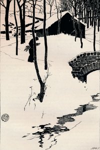 Una cabaña en un bosque, c1897 de James Cadenhead