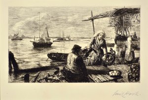 Un bote de mercado, Holanda