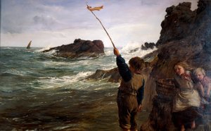 Atrapado por la marea, 1869 de James Clarke Hook