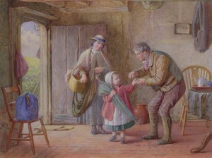 A Penny for Yourself, c.1870 (acuarela) de James Clarke Waite