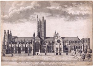 Catedral de Canterbury, c.1716-37 de James Cole