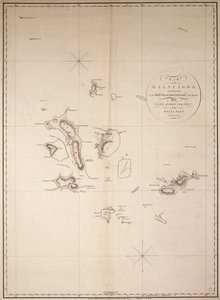 Carta de las Galápagos, levantada en el buque mercante 