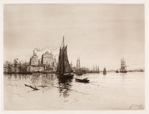Escena del puerto, 1884 de James Craig Nicoll