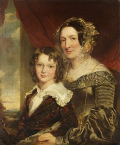 La señora Margaret Moor y su hijo Tom de James Curnock