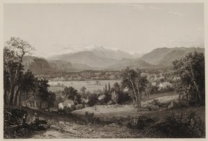 Monte Washington desde el Valle de Conway, después de John F. Kensett, grabado por James Smillie, impreso por J. Dalton de James David Smillie