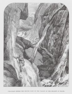 Cristiano entra en la Segunda Parte del Valle de la Sombra de la Muerte (grabado) de James Dawson Watson