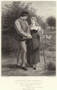 Florizel y Perdita, Cuento de Invierno, Acto IV, Escena III de James Dawson Watson