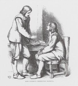 How Faithful instructed Hopeful (grabado) de James Dawson Watson