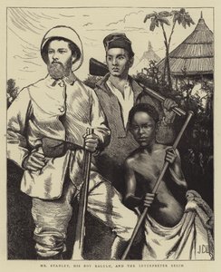 El Sr. Stanley, su Niño Kalulu y el Intérprete Selim de James Dromgole Linton