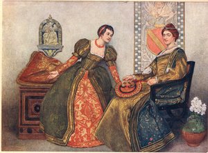 Portia y Nerissa, ilustración de 