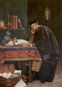 El mercader de Venecia de Shakespeare: Antonio (litografía en color) de James Dromgole Linton
