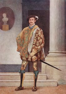 El mercader de Venecia de Shakespeare: Gratiano (litografía en color) de James Dromgole Linton