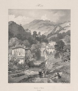 Cascadas de Thiers, Auvernia de James Duffield Harding