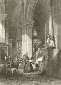 Iglesia de Polignac, Auvernia de James Duffield Harding