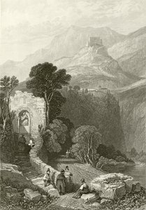 Convento de Il Santo Cosimato, Tívoli, cerca de Roma de James Duffield Harding