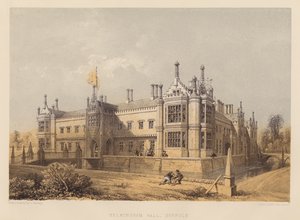 Helmingham Hall, Suffolk (aguatinta) de James Duffield Harding