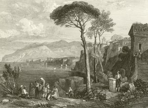 Llanura y bahía de Sorrento, Italia de James Duffield Harding
