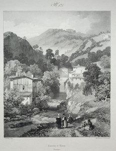 Viajes pintorescos y románticos en la antigua Francia. Auvernia: Cascadas de Thiers