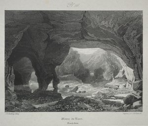 Viajes Pintorescos y Románticos en la Antigua Francia. Franche-Comté: Fuente del Lison de James Duffield Harding