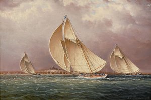 Vela en el puerto de Boston