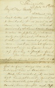 Carta de James E. Love, Louisville, a Molly, 28-30 de septiembre de 1862 de James Edwin Love