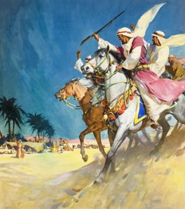 Árabes (gouache sobre papel) de James Edwin McConnell