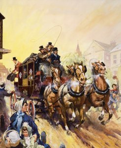 Reparto del correo y pasajeros en autocar de James Edwin McConnell