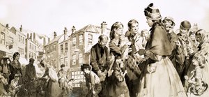 Vidas famosas: Beatrice Webb (gouache sobre papel) de James Edwin McConnell