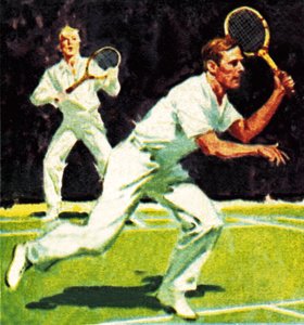 El Rey Jorge VI jugó en el dobles masculino de Wimbledon en 1926 de James Edwin McConnell