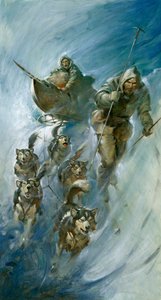 Nansen, conquistador de los hielos árticos (gouache sobre papel) de James Edwin McConnell