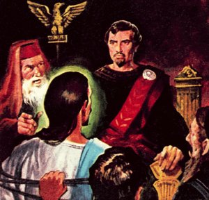 Poncio Pilato en el juicio sobre Jesucristo de James Edwin McConnell