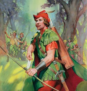 Robin Hood (gouache sobre papel) de James Edwin McConnell
