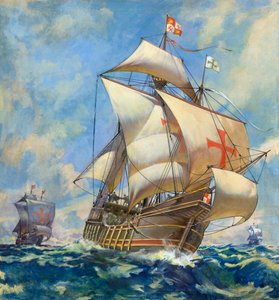 La Santa María (gouache sobre papel) de James Edwin McConnell